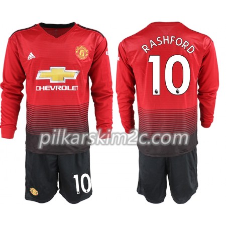 Koszulka Manchester United RASHFORD 10 Dziecięca Główna 2018-2019 - Koszulki Piłkarskie(L/S)